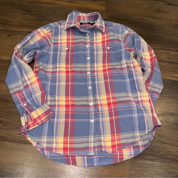 Ralph Lauren Blue Label Tops - Ralph Lauren Polo Button-Down Shirt Size Medium
